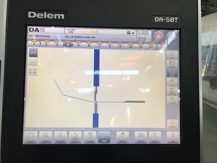 DELEM da58t  2D Graphical PBH PBM Yawei AHYW  CNC Synchro press brakes CONTROLLER