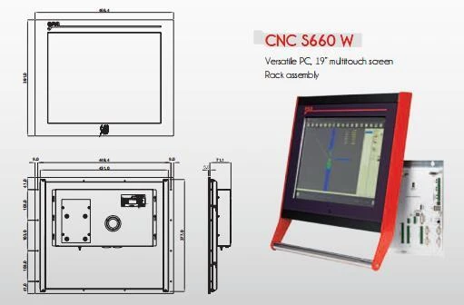 Italy made ESA S660 19inch 16 axis ful touch synchro press brake controller